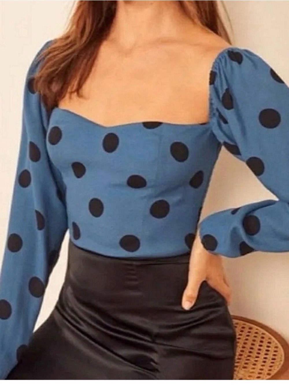 NWT Reformation marjorie top in porto